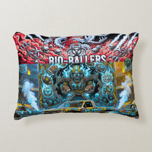 TOCOCLAWS Bio-Armor Monster Truck - Toxic Skull Accent Pillow