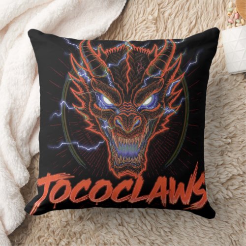 TOCOCLAWS Biohazard Skeleton: Radioactive Gas Mask Throw Pillow