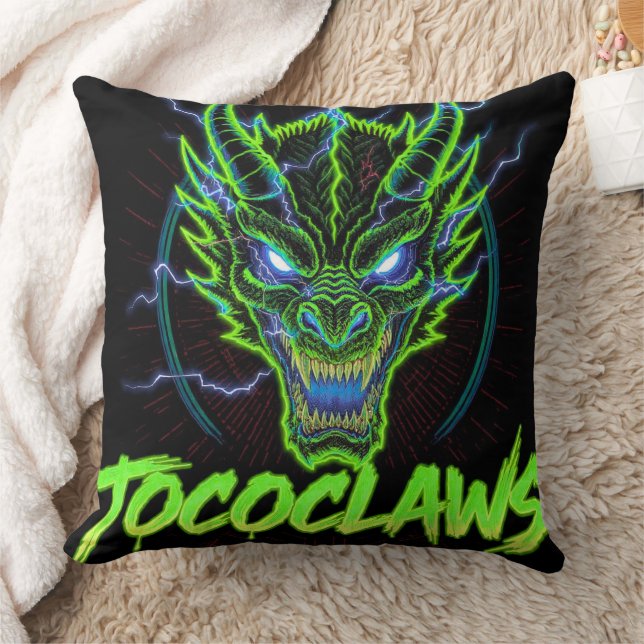 TOCOCLAWS Biohazard Skeleton: Radioactive Gas Mask Throw Pillow (Blanket)