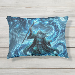 TOCOCLAWS Celestial Wizard & Ethereal Star Dragon  Outdoor Pillow