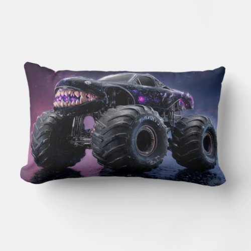 TOCOCLAWS Cosmic Crusher: Galaxy Nebula Monster  Lumbar Pillow