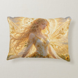 TOCOCLAWS Crystal Amethyst Fairy Fantasy Angel Accent Pillow