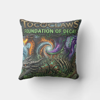 TOCOCLAWS Foundation of Decay Undead Dragon Banner Outdoor Pillow