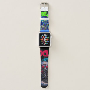 TOCOCLAWS Mutant Holiday: Toxic Green Reindeer Sma Apple Watch Band