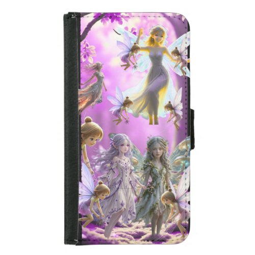TOCOCLAWS Starlight Iridescent Fairy Fantasy Angel Samsung Galaxy S5 Wallet Case