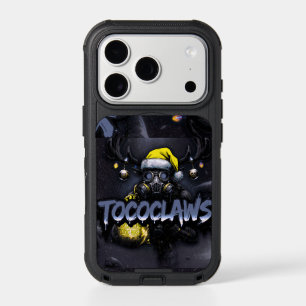 tococlaws, toxic baseball, gas mask art, skeleton iPhone 17 pro case
