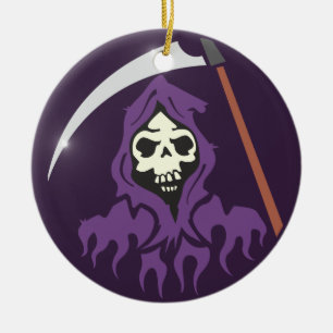 Tod Sensenmann grim reaper Ceramic Ornament