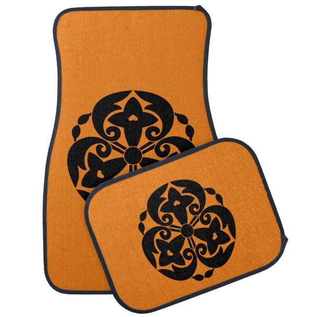 Toda forsythia car floor mat (Set)