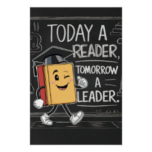 Today a Reader, Tomorrow a Leader Poster