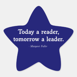 Today a Reader, Tomorrow a Leader Star Sticker