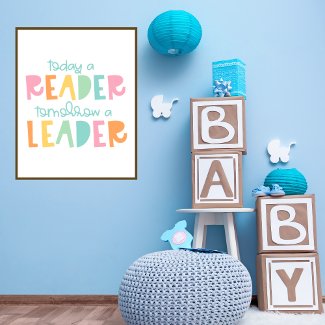 Today a Reader Tomorrow a Leader Typography