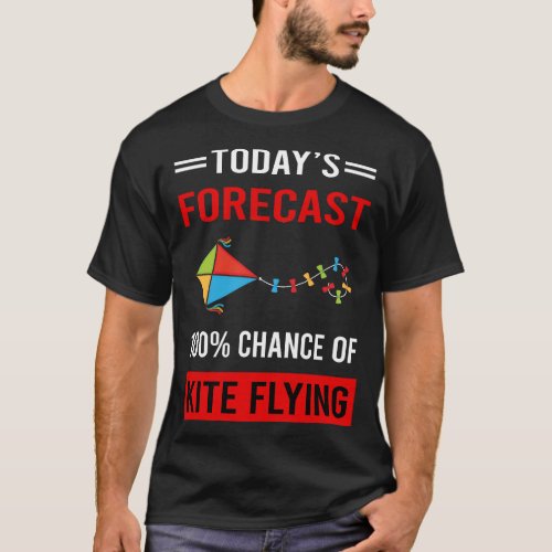 Today Forecast Kite Flying T_Shirt