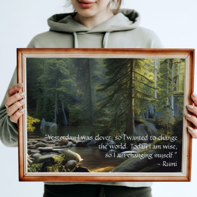 Today I Am Wise Quote Nature Landscape  Poster (Creator Uploaded)