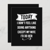 Today I Don't Feel Like Doing Anything Except My (Front/Back)