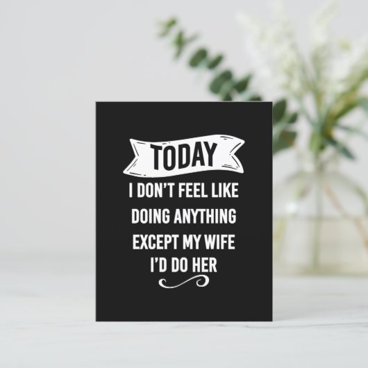 Today I Don't Feel Like Doing Anything Except My (Standing Front)