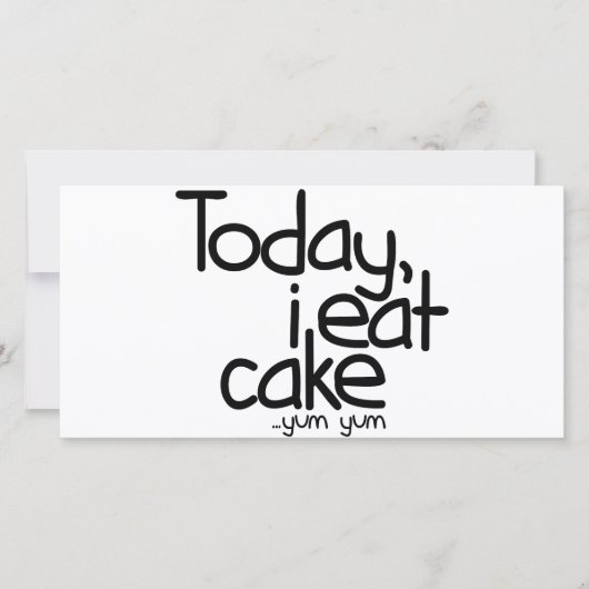 Today i eat cake (Birthday) (Front)