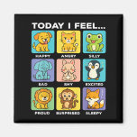Today I Feel... Funny Animals Emotional Boxes Emot Magnet