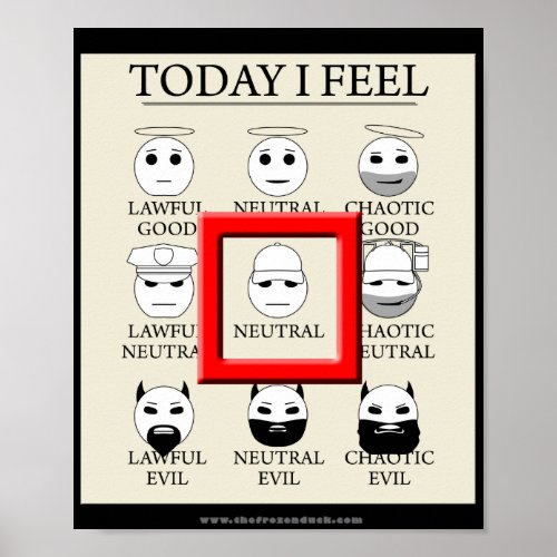 Today I Feel Neutral Poster