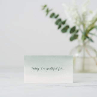 Today I’m Grateful For... Sage Gratitude Card
