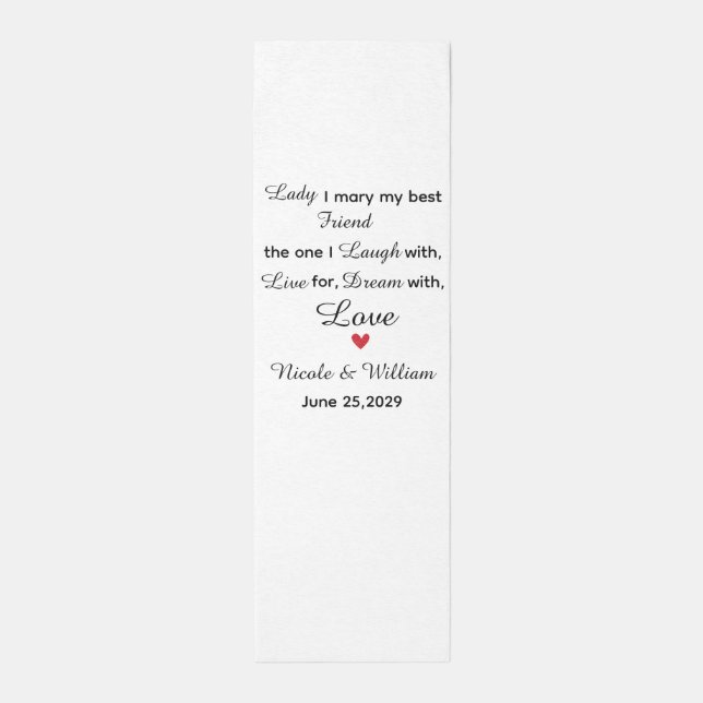 Today I Marry My Best Friend Outdoor Rug (Front (Vertical))