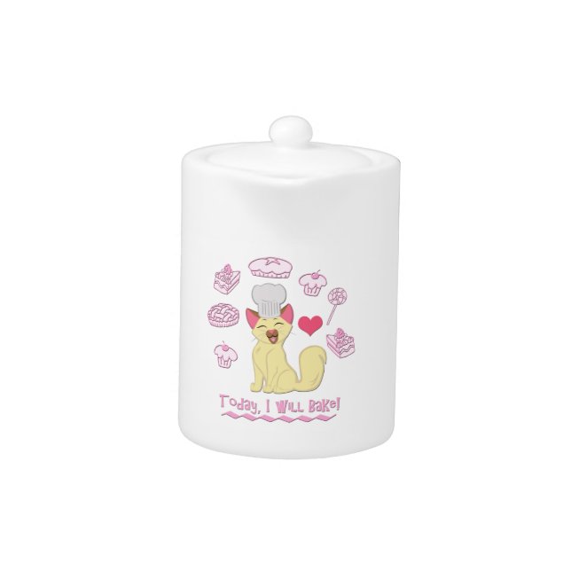 Today I Will Bake! Teapot (Front)