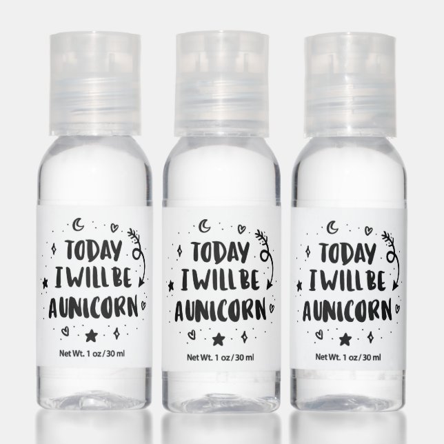 Today I Will Be A Unicorn Hand Sanitizer (Set)