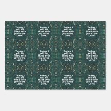 Today, I will be filled with joy in the Lord.