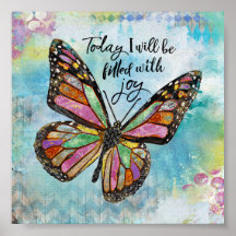 Today I Will Be Filled With Joy Posters