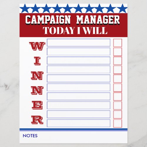 Today I Will Campaign Manager