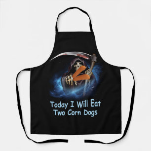 Today I Will Eat Two Corn Dogs Meme The Death Reap Apron