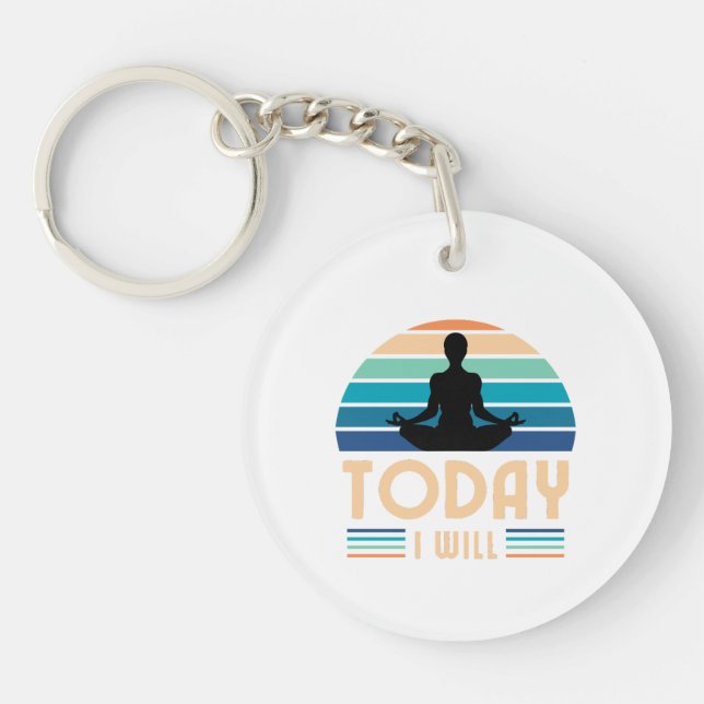 Today i will keychain (Front)
