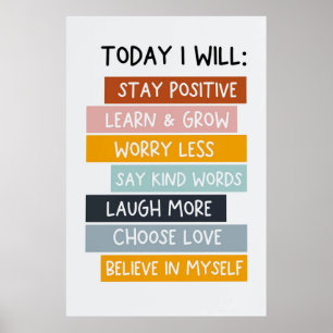 Today I will poster