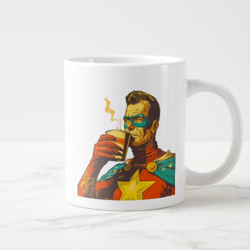Today I Will Save The World Superhero Coffee Giant Coffee Mug