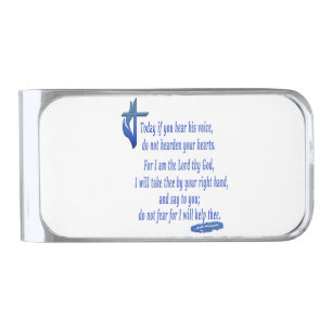 Today if you hear his voice silver finish money clip
