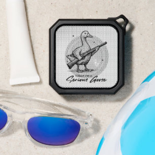 Today I'm A Serious Goose Lovers Goose With Gun Bluetooth Speaker