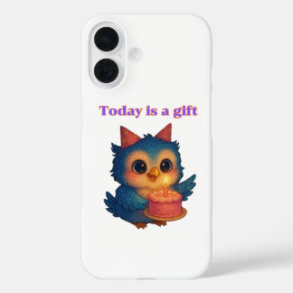 Today is a Gift – Gratitude Reminder iPhone 16 Case