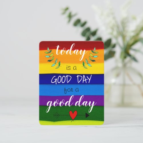 Today is a Good Day for a Good Day Flat Card