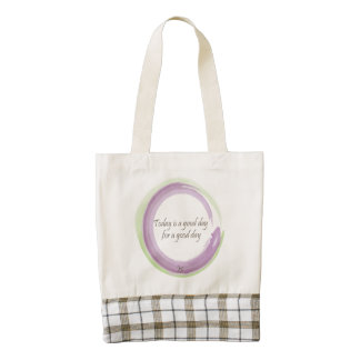 "Today is a good day for a good day" Zazzle HEART Tote Bag