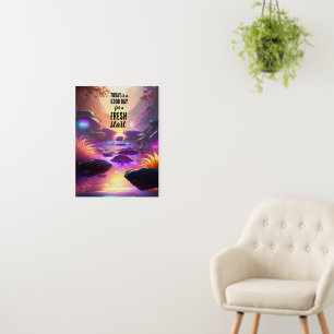 Today is a Good Day Fresh Start Motivational Quote Foam Board