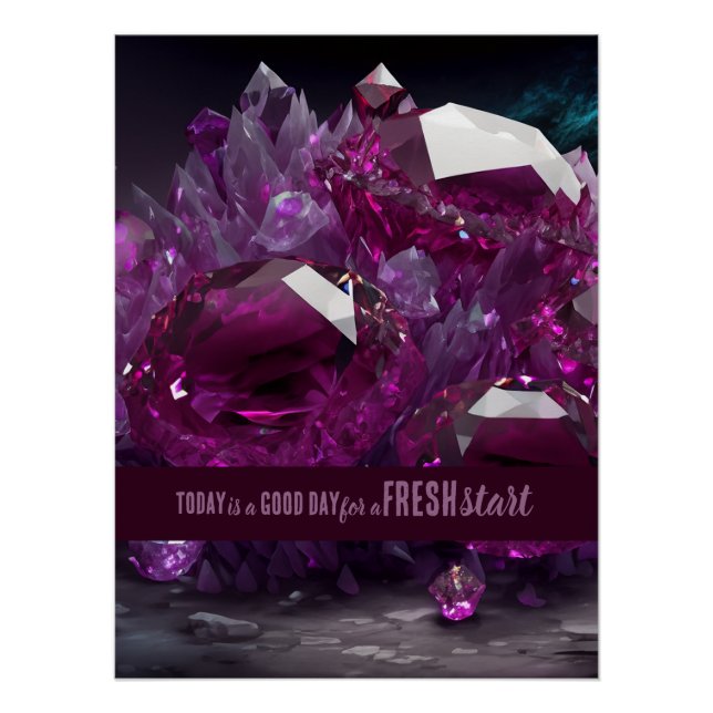 Today is a Good Day Fresh Start Motivational Quote Poster (Front)