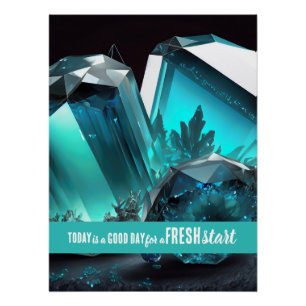 Today is a Good Day Fresh Start Motivational Quote Poster