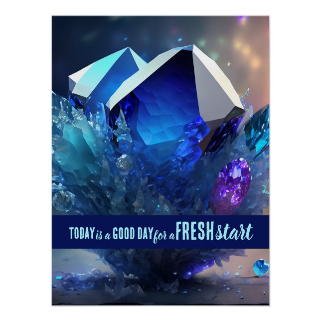 Today is a Good Day Fresh Start Motivational Quote Poster (Front)