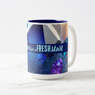 Today is a Good Day Fresh Start Motivational Quote Two-Tone Coffee Mug