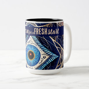 Today is a Good Day Fresh Start Motivational Quote Two-Tone Coffee Mug