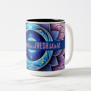 Today is a Good Day Fresh Start Motivational Quote Two-Tone Coffee Mug