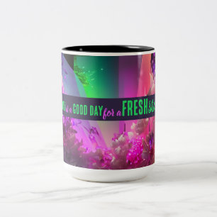 Today is a Good Day Fresh Start Motivational Quote Two-Tone Coffee Mug
