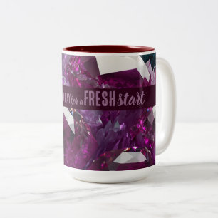 Today is a Good Day Fresh Start Motivational Quote Two-Tone Coffee Mug