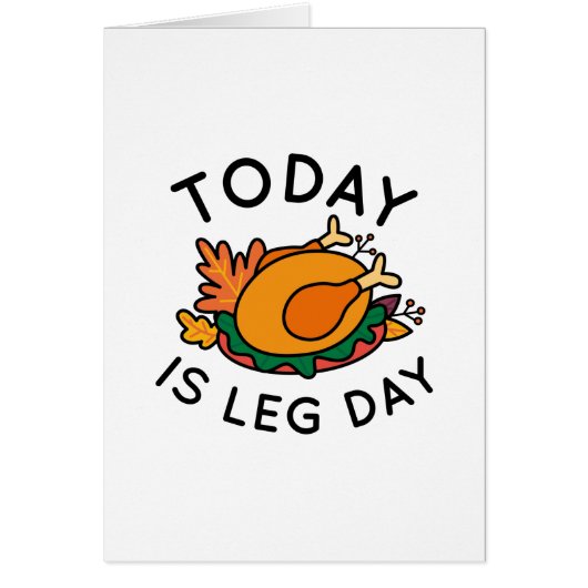 Today Is Leg Day Cards (Front)
