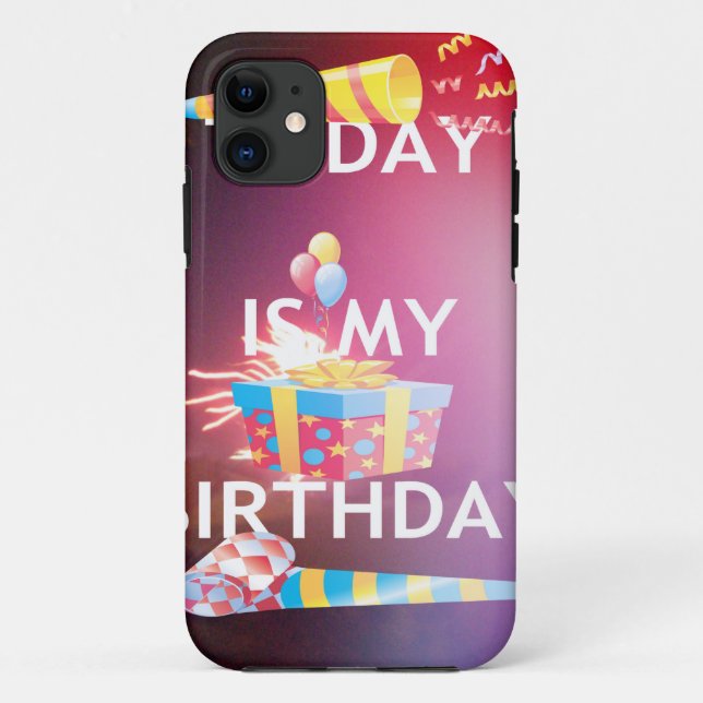 Today is My Birthday Art Print Case-Mate iPhone Case (Back)