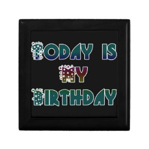 Today is My Birthday Art Print Gift Box